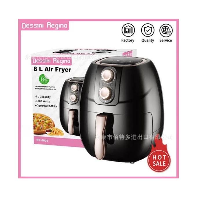Dessini Multifunctional 8Litres Large Electric Air Fryer-1800W Power