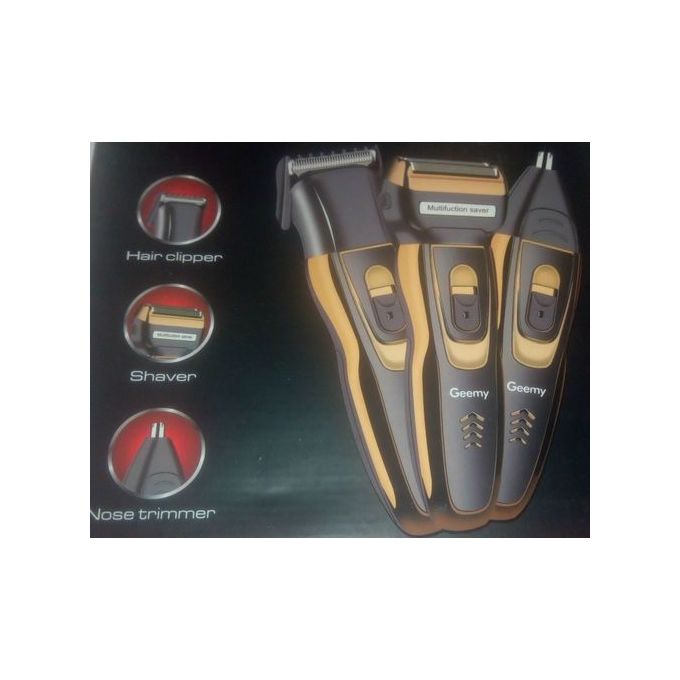 Geemy 3-in-1Reachargable Electric Shaver,Smoother And Nose Trimmer