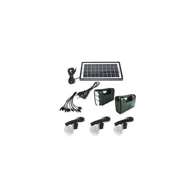 Kamisafe Solar Lighting System Kit With 3 LED Lights, Solar Panel, Power Cable, Phone Charger