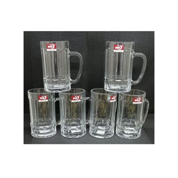 Deli Glassware 6PCS Elegant Set Beer Glasses