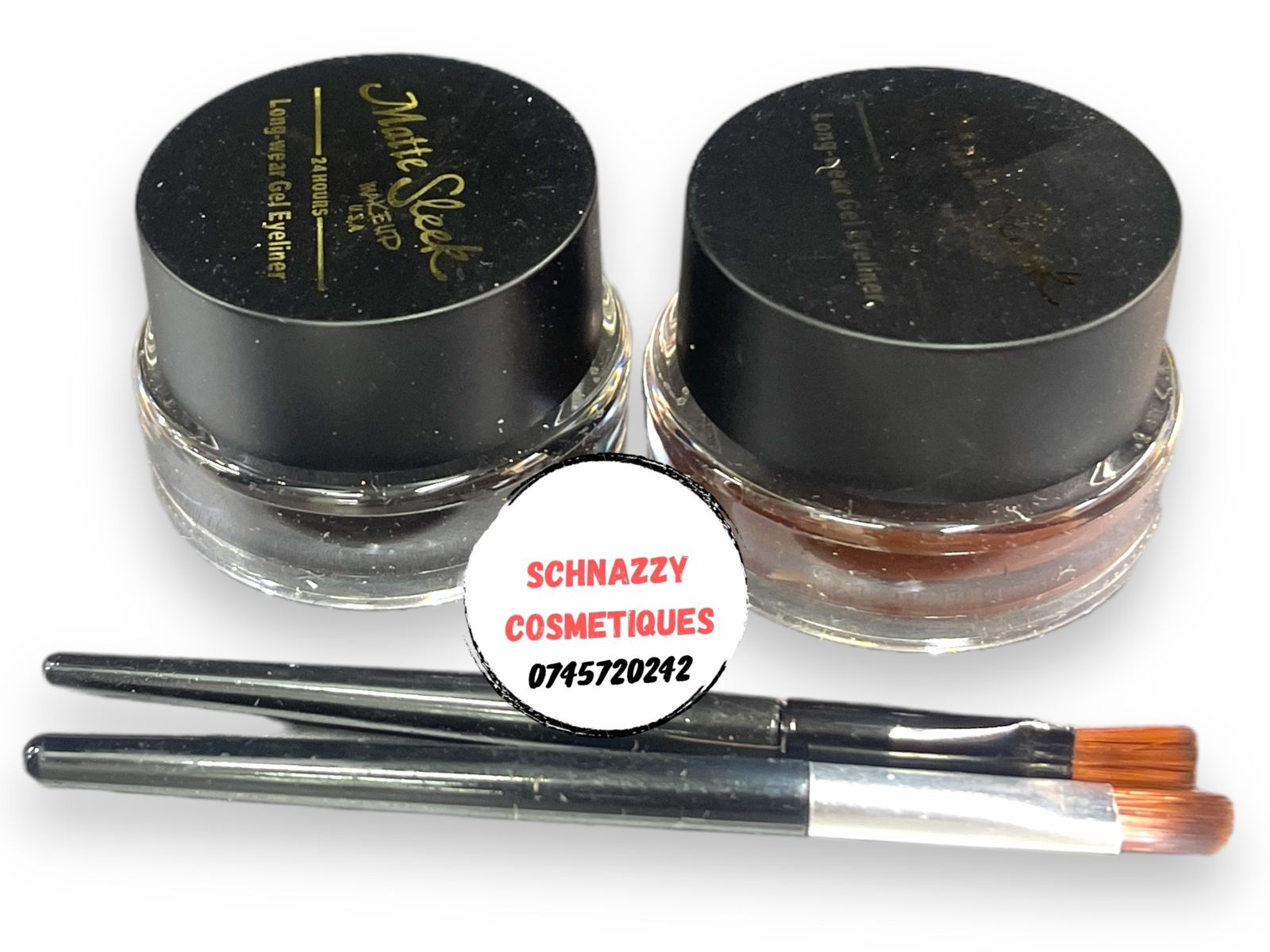 Fashion 2 In 1 Eyeliner/Eyebrow Gel (Black And Brown) view 2