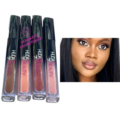4pcs Liquid Matte Lipstick Super Stay Ink Lip Gloss Stain HUDA BEAUTY LIPSTICK