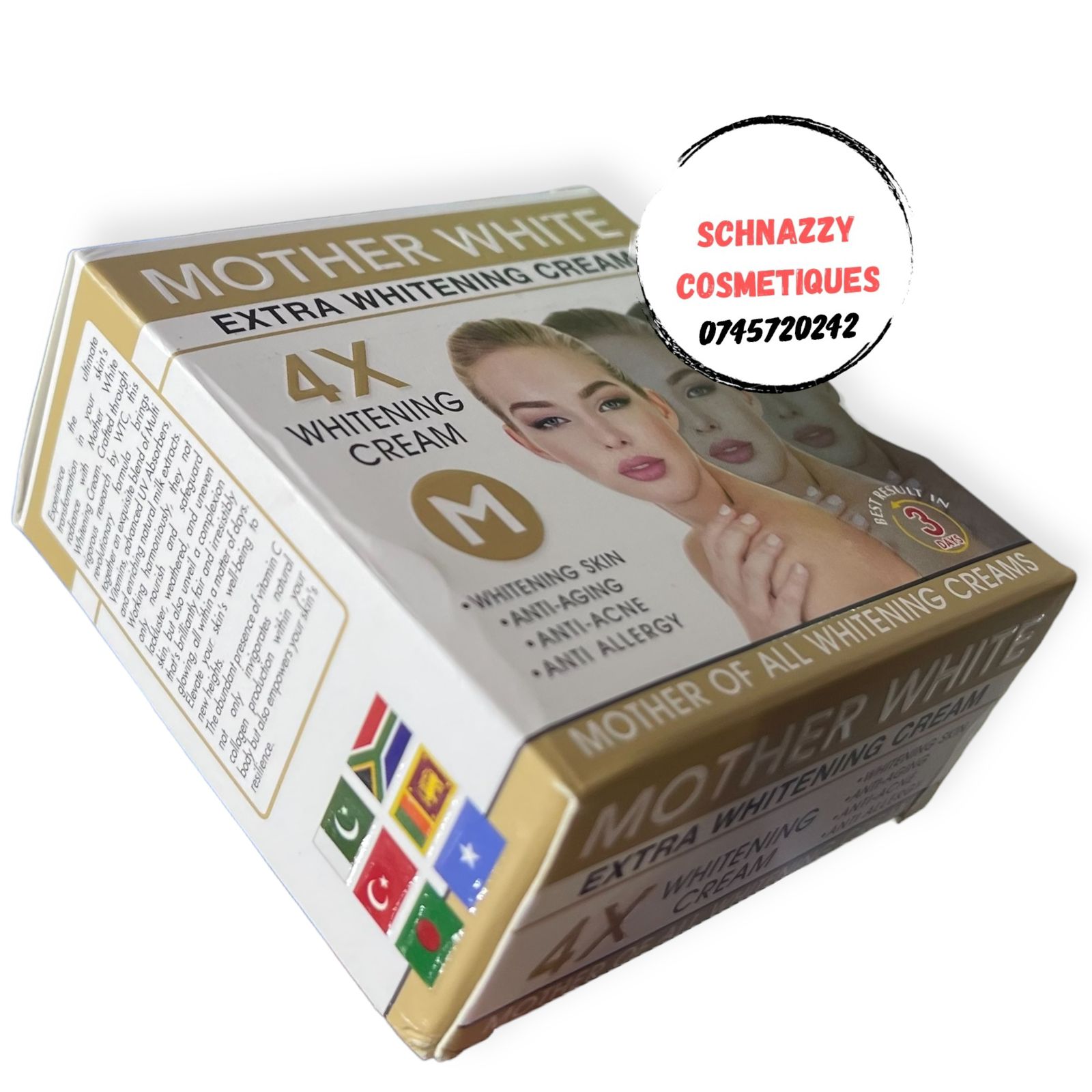 Mother White Extra Whitening Cream 4X Whitening Anti-aging Anti-acne Anti-allergy