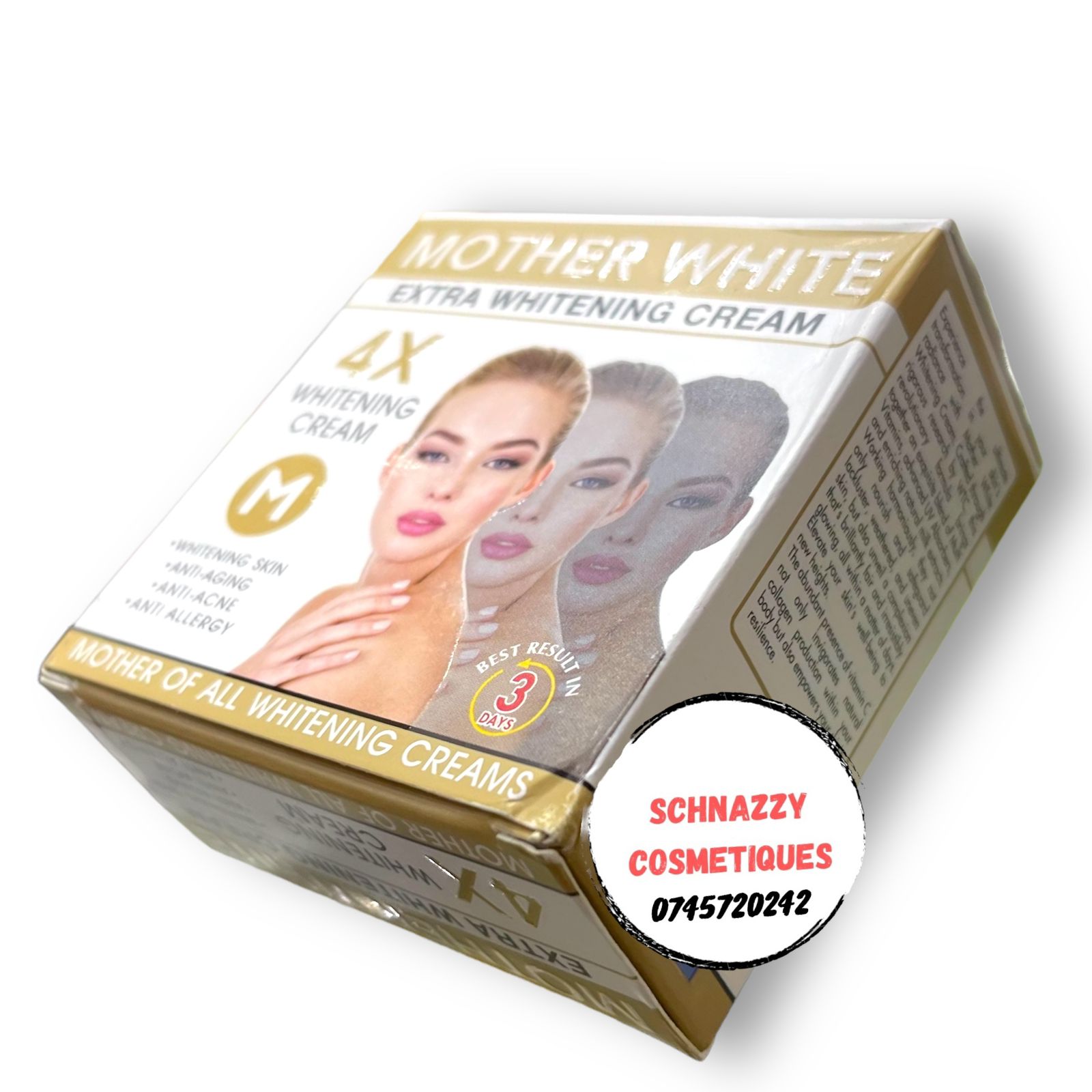 Mother White Extra Whitening Cream 4X Whitening Anti-aging Anti-acne Anti-allergy
