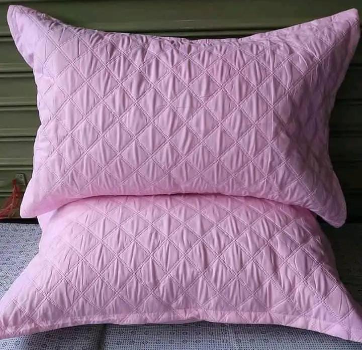 Set of 2pcs High Quality waterproof pillow protector and 2pcs fibres filled bed pillows