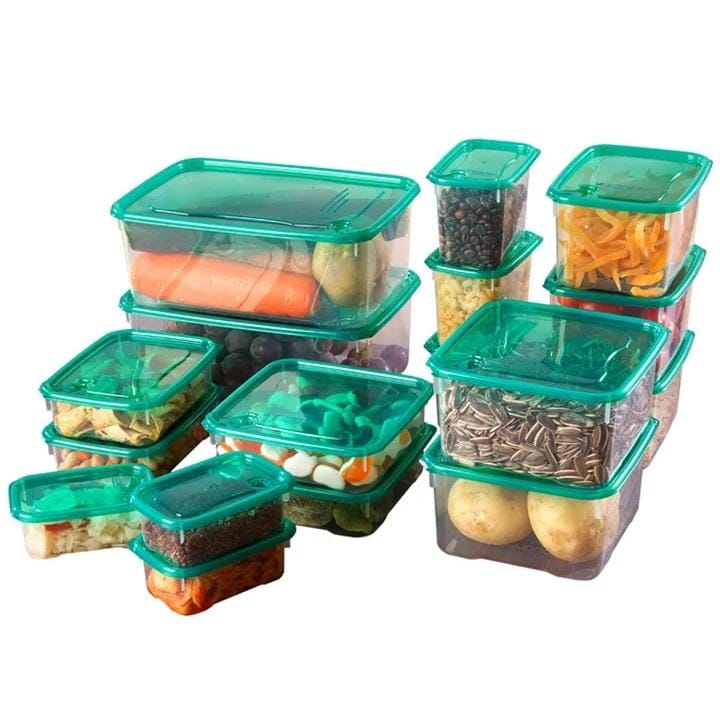 17pcs fresh-keeping fridge food storage container