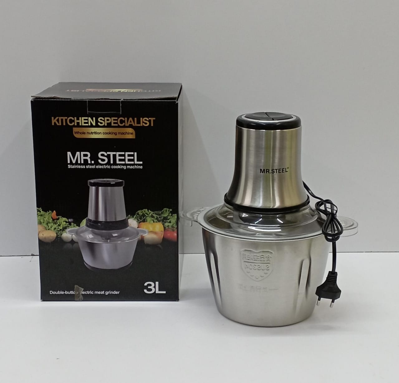 High quality ORIGINAL  stainless steel electric multifunction kitchen grinder machine for food processor,spices,pepper,garlic,meat mincer and vegetables chopper