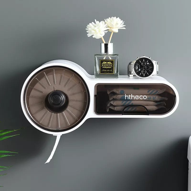 Waterproof self adhesive tissue box holder