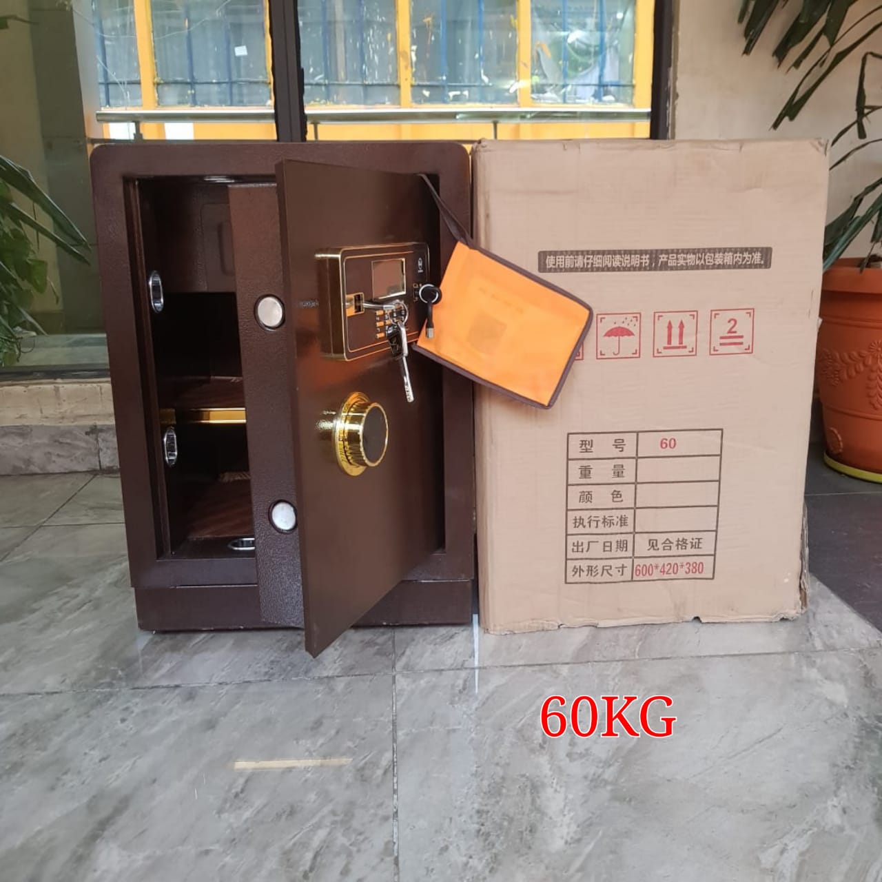 60kgs M.size 60cmx39cm ulti-layer solid steel safe box...Antiburglary,..anti-drilling.fire proof..