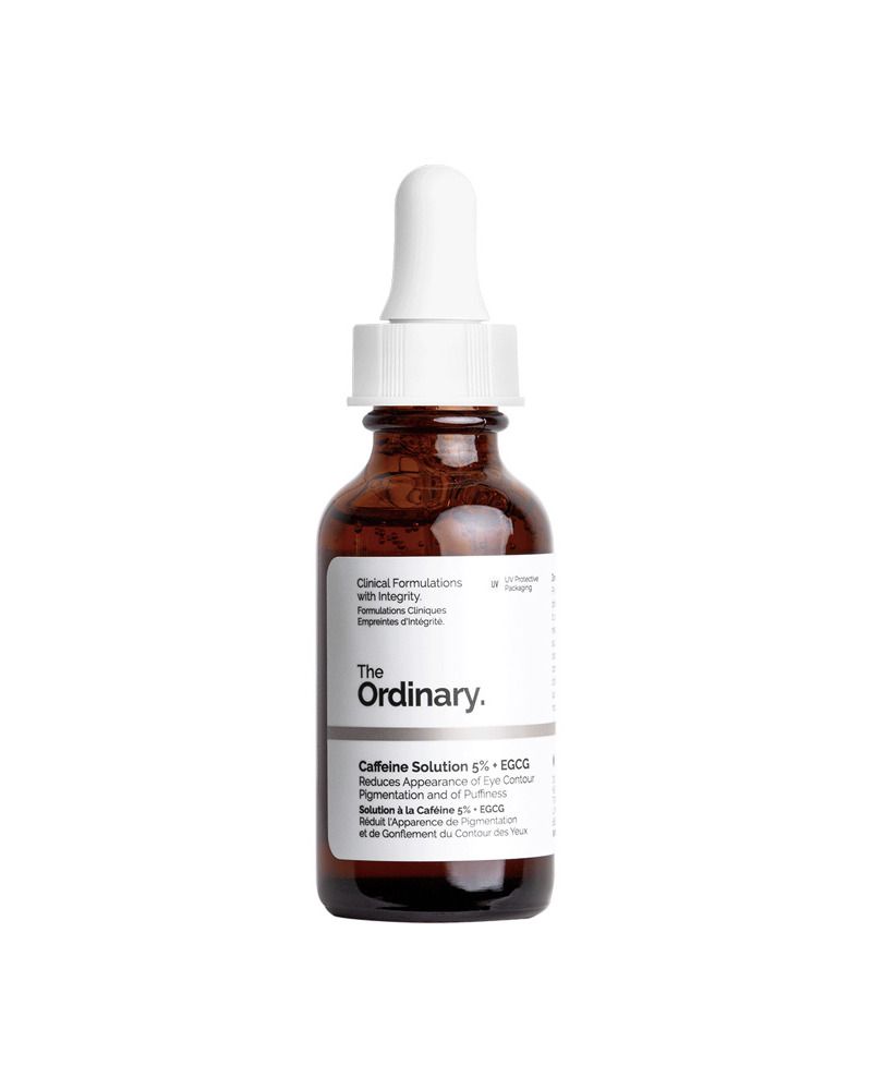 The Ordinary Caffeine Solution 5% + EGCG Reduces Puffiness and Dark Circles Around the Eyes