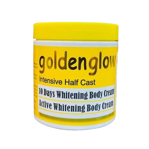 Golden Glow Intensive Half Cast 10 Days Whitening Body Cream Lightens Skin, Evens Tone, Hydrates, Reduces Fine Lines, Nourishes, Boosts Collagen, Non-greasy, Radiant Glow