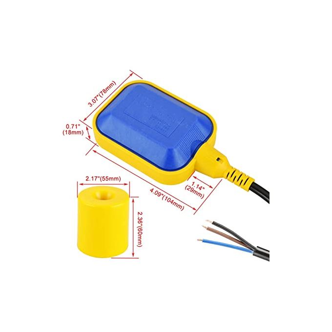 Float Switch Fluid Level Controller With weight For Tank Pump Sump Pump, Water Tank
