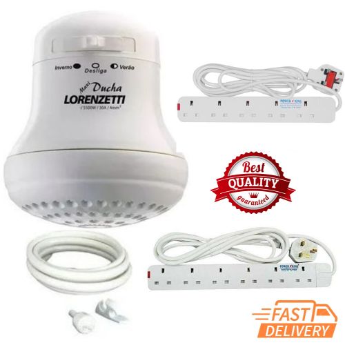 Lorenzetti Instant Water Heater Shower Head For Salty And Fresh Water + Amazing Gifts comes with 3 months warrant and 3 power control (high power,medium and