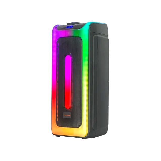 KOLAV-D2806 Dual 8 Inch Party Sounds System Dj Bluetooth Speaker Outdoor Wireless Bluetooth Speakers Boombox With Led Light