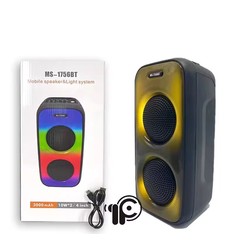EUROKEN MS-1756BT  Bluetooth Speakers Wireless Bluetooth Speaker Subwoofer Large Volume Cool Dynamic Atmosphere Light  Portable Small Home Outdoor