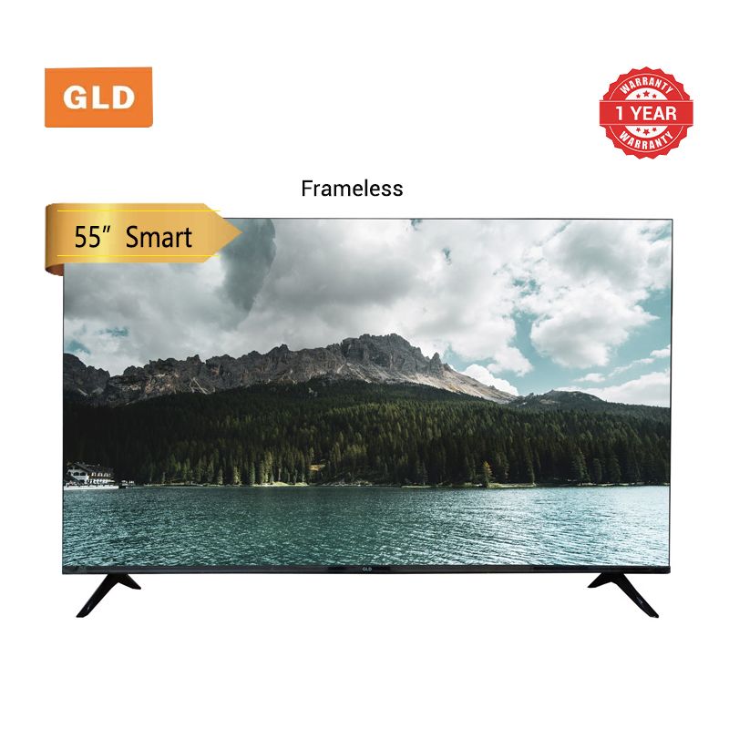 GLD 55 Inch Full HD Smart TV Android LED Television with 12 Months Warranty,Full HD 1080P, USB 2-HDMI 3,AV Input,VGA,TV Technology-Netflix Youtube