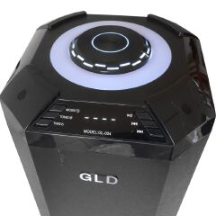 GLD GL-004 Pro 2.1CH Multimedia Speaker System HI-FI 12000W PMPO Soundbar BT/USB/SD/FM Subwoofer Home Audio System with Microphone and Remote Control