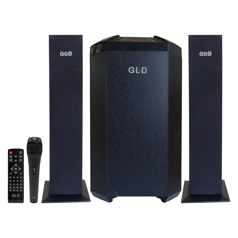 GL-004 Pro 2.1CH SUB Bluetooth Woofer HI-FI Sound Multimedia Speaker System default original-BT/FM-12000W + Microphone With Remote Control