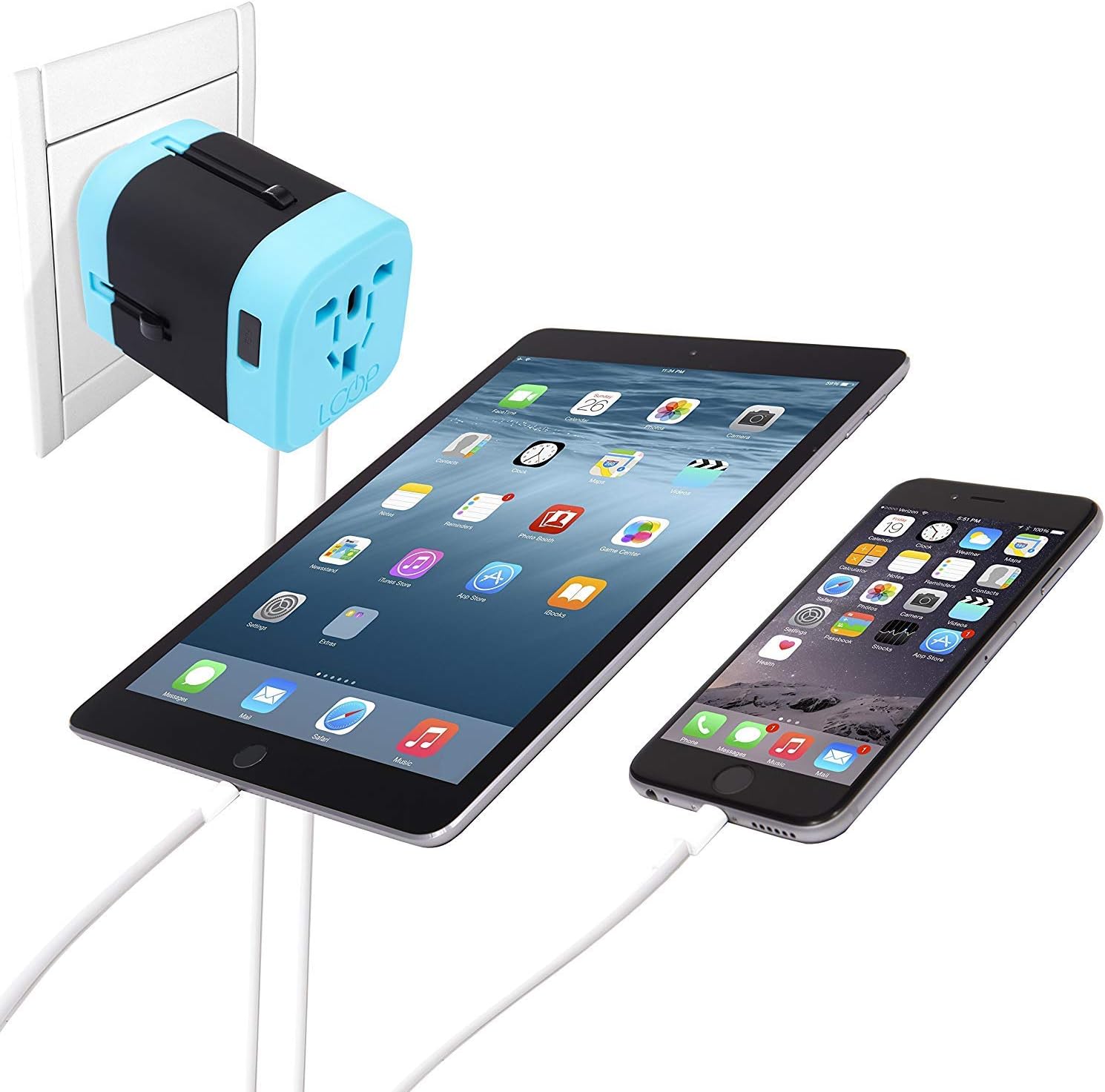 Universal Travel Adapter With Multinational Plugs