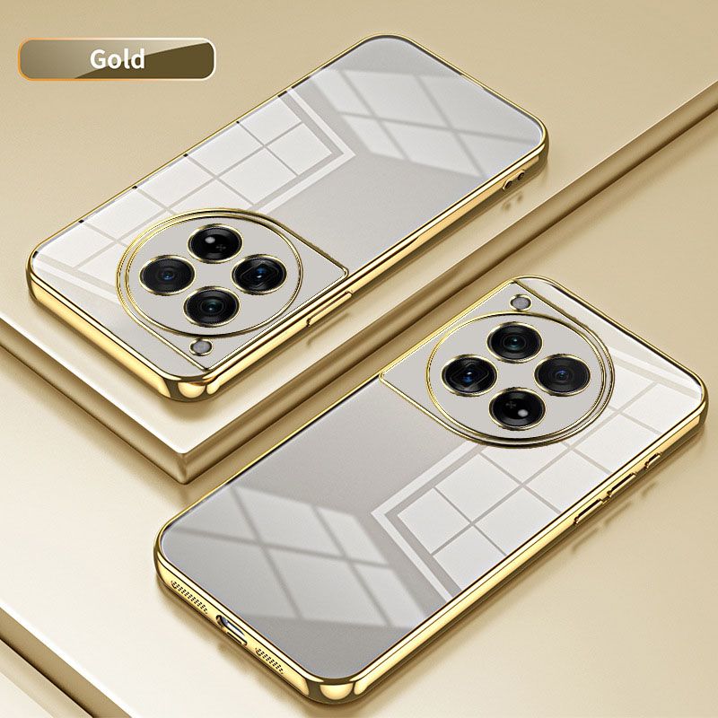 Plating Transparent Soft Shell Protective Cover For OnePlus 12 11 11R Ace 2 10T Ace Pro 10R Ace 10 Pro 9 9R 8T 8 Pro Fall prevention Phone Case