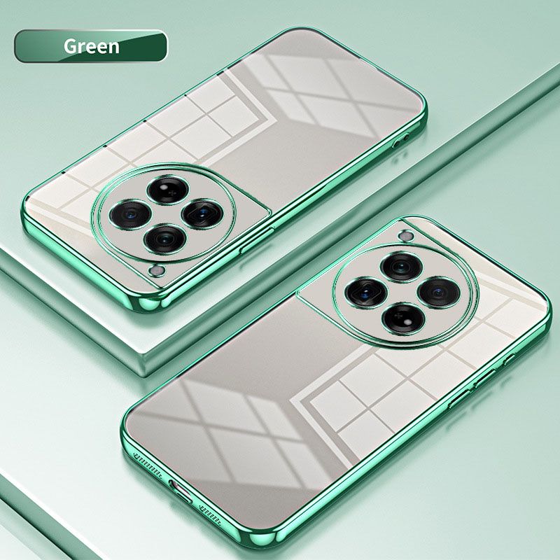 Plating Transparent Soft Shell Protective Cover For OnePlus 12 11 11R Ace 2 10T Ace Pro 10R Ace 10 Pro 9 9R 8T 8 Pro Fall prevention Phone Case