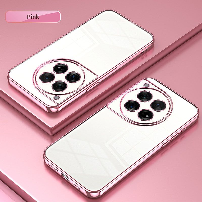 Plating Transparent Soft Shell Protective Cover For OnePlus 12 11 11R Ace 2 10T Ace Pro 10R Ace 10 Pro 9 9R 8T 8 Pro Fall prevention Phone Case