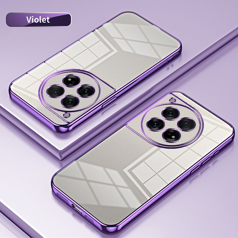 Plating Transparent Soft Shell Protective Cover For OnePlus 12 11 11R Ace 2 10T Ace Pro 10R Ace 10 Pro 9 9R 8T 8 Pro Fall prevention Phone Case