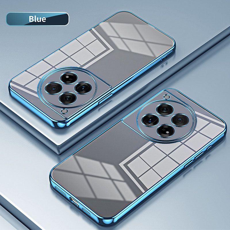 Plating Transparent Soft Shell Protective Cover For OnePlus 12 11 11R Ace 2 10T Ace Pro 10R Ace 10 Pro 9 9R 8T 8 Pro Fall prevention Phone Case