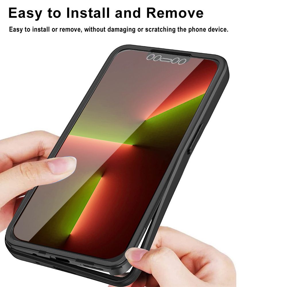 360 Full Cover For iPhone 15 14 13 12 11 Pro Max Transparent Shockproof Phone Case
