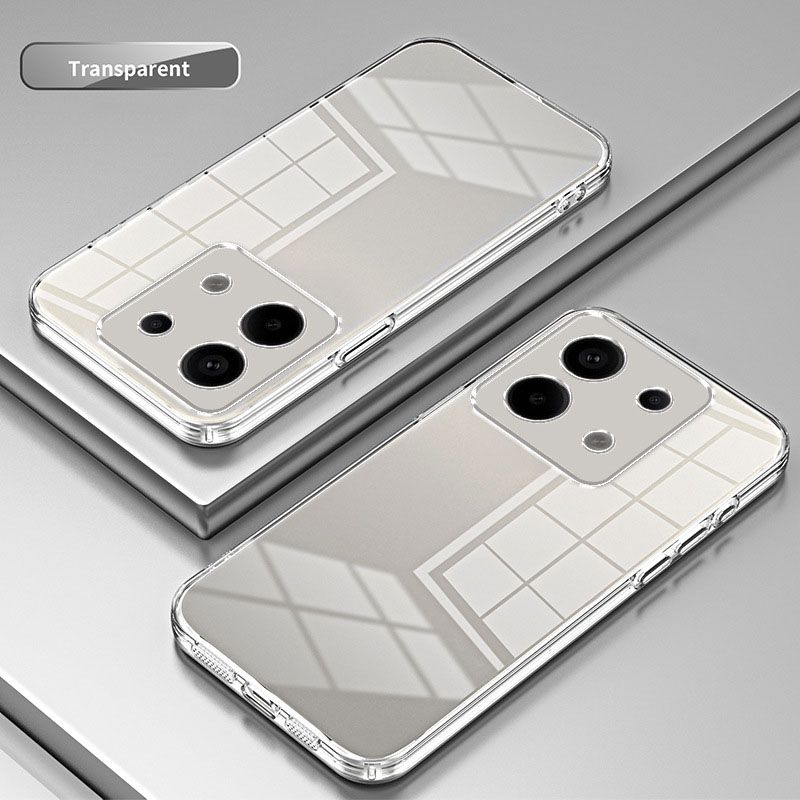Plating Transparent Soft Shell Protective Cover For Xiaomi Redmi Note 13 Pro 13 Pro+ 12 Pro+ 12 Pro 13R 12R Pro 11 10 Pro 5G 4G 11T Fall prevention Phone Case