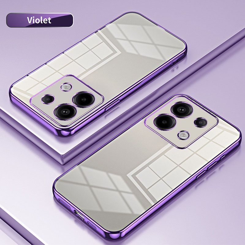 Plating Transparent Soft Shell Protective Cover For Xiaomi Redmi Note 13 Pro 13 Pro+ 12 Pro+ 12 Pro 13R 12R Pro 11 10 Pro 5G 4G 11T Fall prevention Phone Case