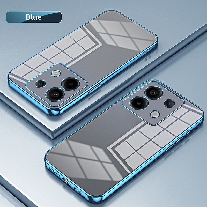 Plating Transparent Soft Shell Protective Cover For Xiaomi Redmi Note 13 Pro 13 Pro+ 12 Pro+ 12 Pro 13R 12R Pro 11 10 Pro 5G 4G 11T Fall prevention Phone Case