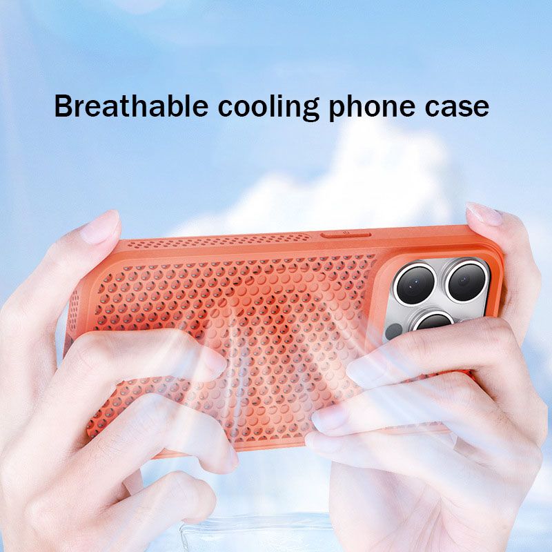Magnetic Breathable Heat Dissipation Phone Case For iPhone 16 Plus 16 Pro 15 Pro 14 Pro 15 14 13 12 11 Pro Max 15 14 Plus Fall prevention Protective Case
