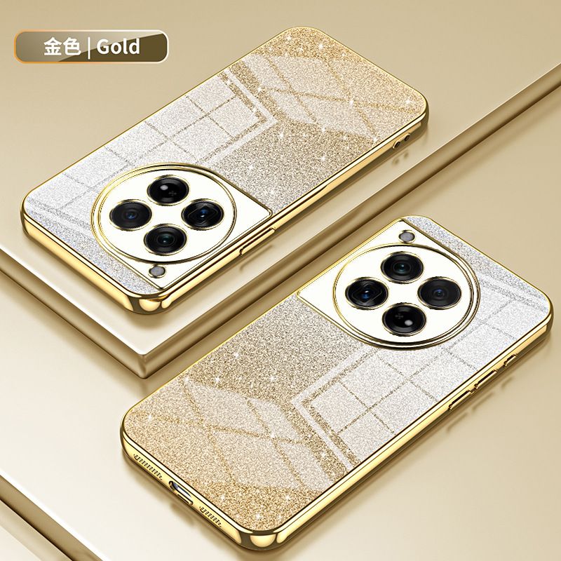 Luxury Plating Phone Case For OnePlus 12 12R 11 11R 10 Pro 10R 10T 9R 9 Pro 8T 8 Pro Ace Pro Ace 2 Ace 3 Ace 2V Nord CE 3 Lite CE2 Lite N30 N20 Glitter Powder Protective Case