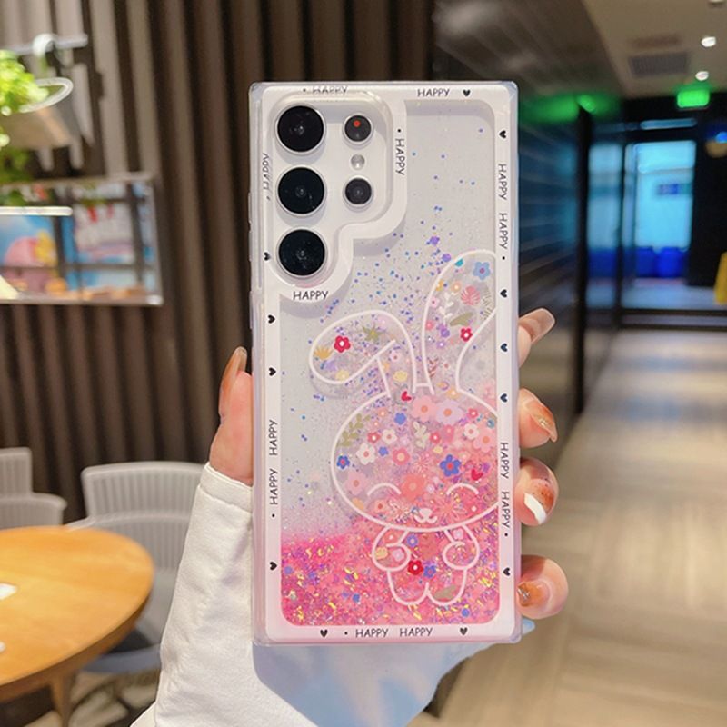 Phone Case For Samsung Galaxy S23 Ultra S22 S21 S20 S22 S21 S23 Plus S23 FE Note 20 Ultra 10 Plus 9 8 Night Glow Flower Sand Soft Silicone Cover