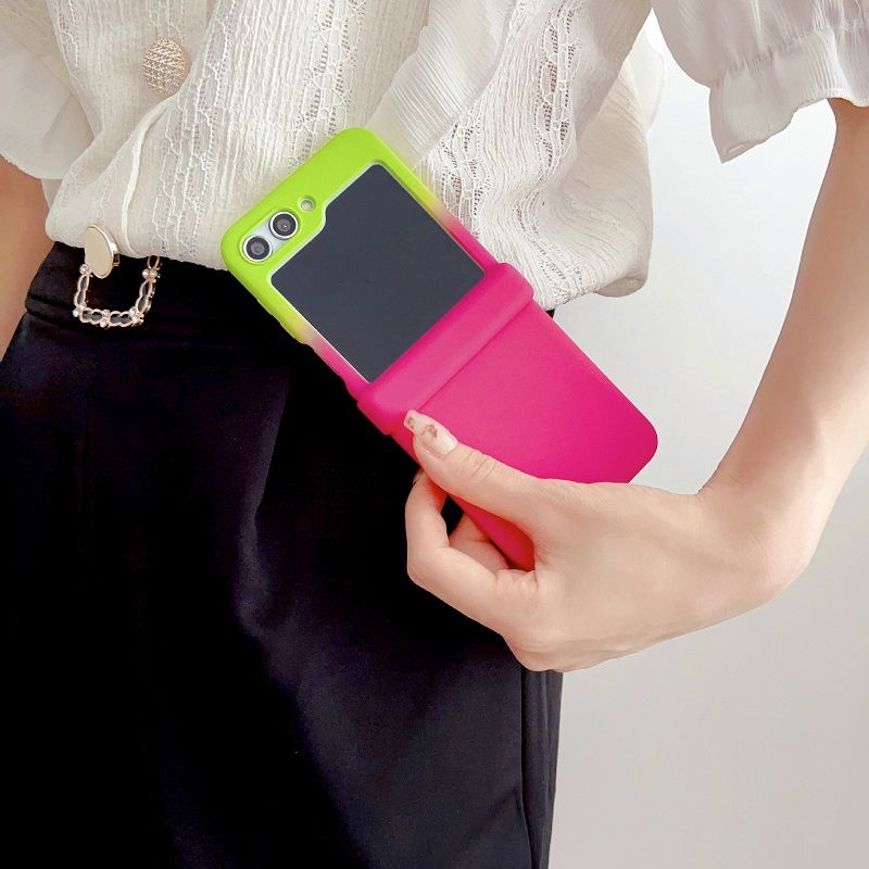 Fashion Two Color Phone Case For Samsung Galaxy Z Flip7/Flip7 FE/ Flip 6/Flip 5/Flip4/Flip3 Frosting Hinge Protective Cover For Samsung Galaxy Flip6/Flip 7/Flip5/Flip 4/Flip 3