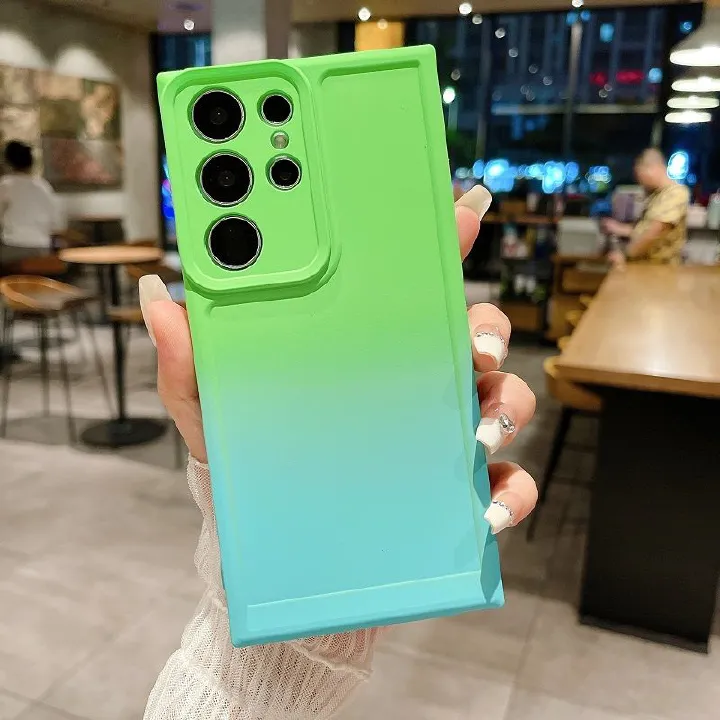 Two Color Phone Case For Samsung Galaxy S24 S23 S22 S21 S20 Ultra Plus Note 20 Ultra 10+ Plus 9 8 S23 S21 S20 FE S10 S8 Plus S9 Fashion Silicone Soft Shell Cover