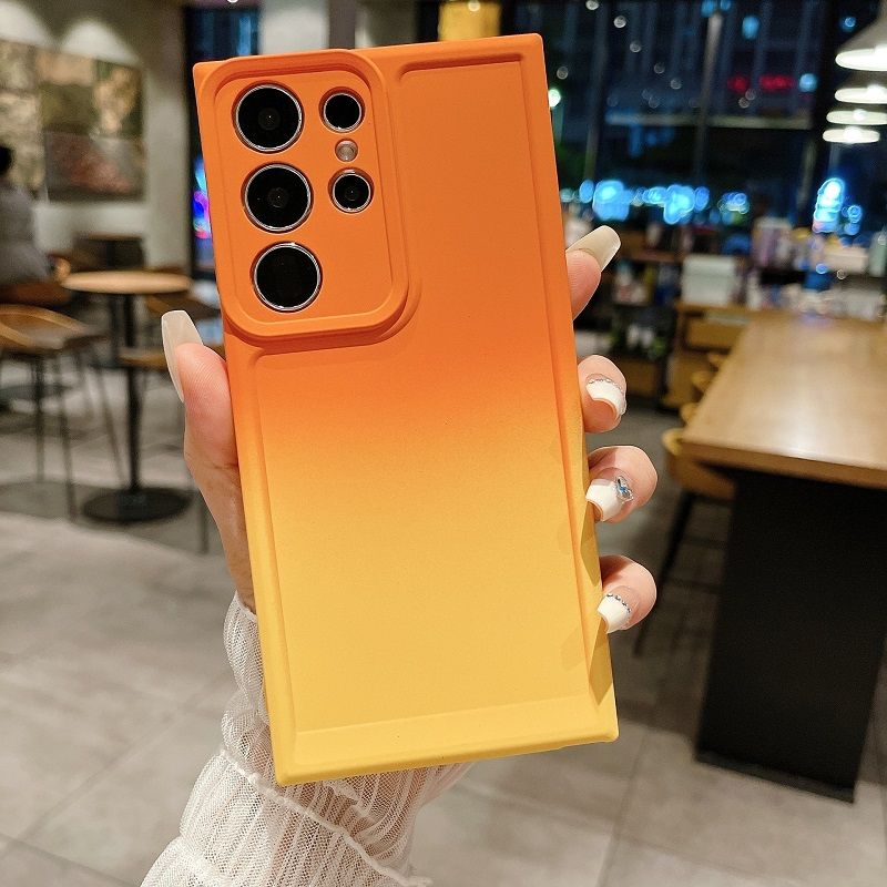 Two Color Phone Case For Samsung Galaxy S24 S23 S22 S21 S20 Ultra Plus Note 20 Ultra 10+ Plus 9 8 S23 S21 S20 FE S10 S8 Plus S9 Fashion Silicone Soft Shell Cover