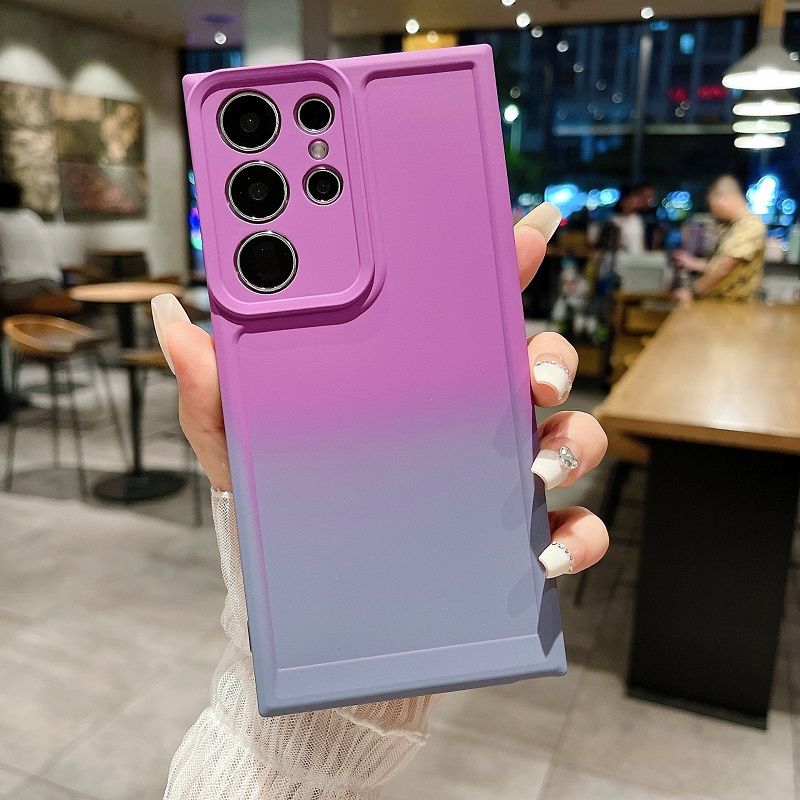 Two Color Phone Case For Samsung Galaxy S24 S23 S22 S21 S20 Ultra Plus Note 20 Ultra 10+ Plus 9 8 S23 S21 S20 FE S10 S8 Plus S9 Fashion Silicone Soft Shell Cover