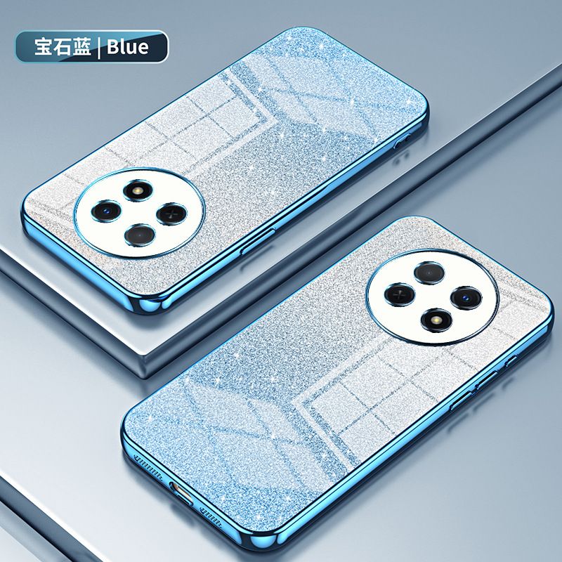 Luxury Plating Phone Case For Huawei Nova Y91 Y72 Y61 Y70 Plus Y90 Glitter Powder Protective Case