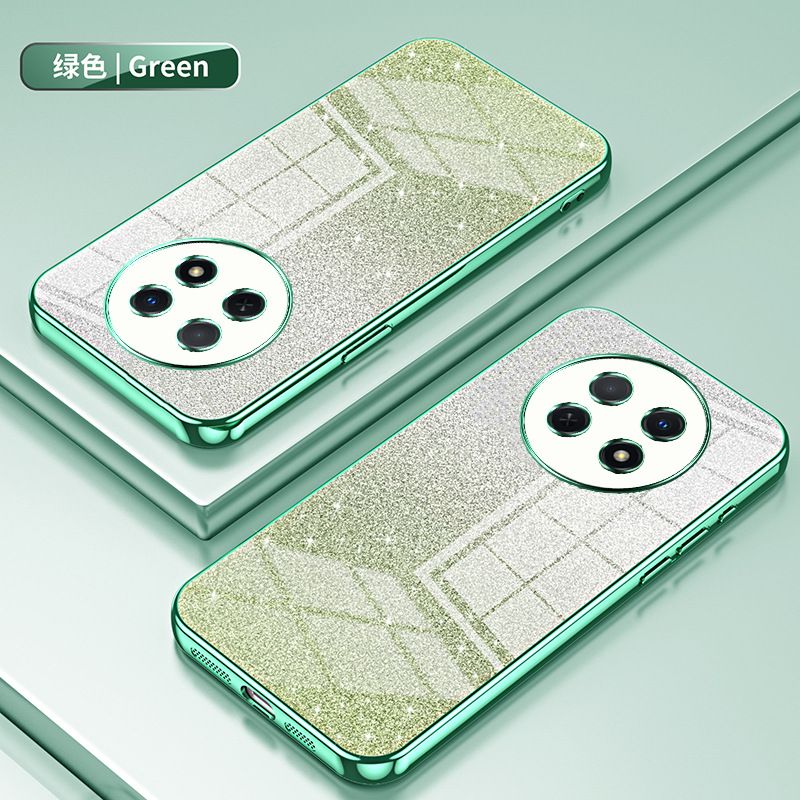 Luxury Plating Phone Case For Huawei Nova Y91 Y72 Y61 Y70 Plus Y90 Glitter Powder Protective Case