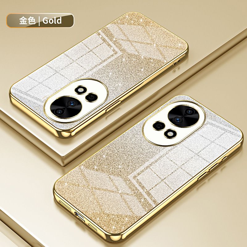 Luxury Plating Phone Case For Huawei Nova 12 Pro 12 Ultra 12 Lite 11 Pro 11 Ultra 10 9 8 7 Pro 9 8 7 6 SE 6 5i 4e 3e 5Z 5T Glitter Powder Protective Case
