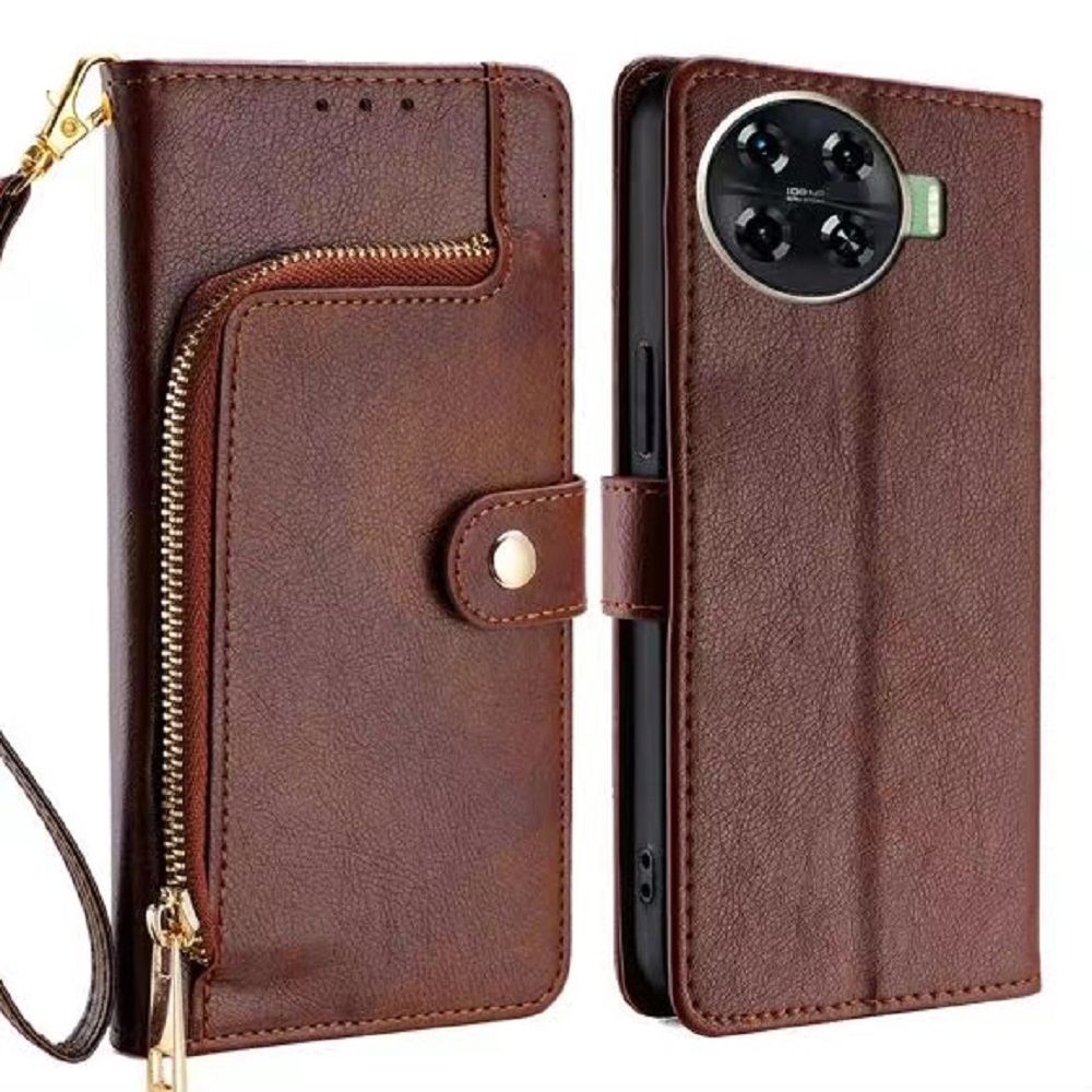 Leather Phone Case Flip Cover for Tecno Camon 30 Pro 30 Premier Spark 20 Pro+ Plus 20C 20 Pro Pova 6 Pro Shockproof Protection Stand Holder Magnetic PU Leather Case