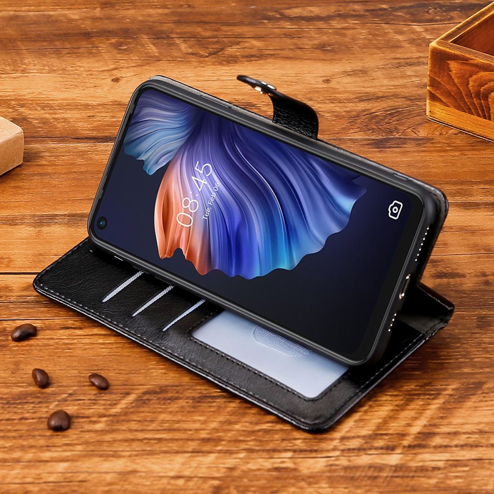 Leather Phone Case Flip Cover for Tecno Camon 30 Pro 30 Premier Spark 20 Pro+ Plus 20C 20 Pro Pova 6 Pro Shockproof Protection Stand Holder Magnetic PU Leather Case