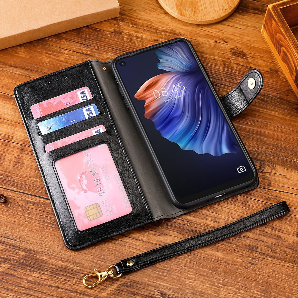 Leather Phone Case Flip Cover for Tecno Camon 30 Pro 30 Premier Spark 20 Pro+ Plus 20C 20 Pro Pova 6 Pro Shockproof Protection Stand Holder Magnetic PU Leather Case
