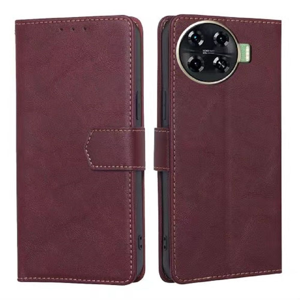 Leather Phone Case Flip Cover for Tecno Camon 30s Pro 30s Spark 20 Pro+ Plus 20C 20 30 Pro Camon 30 Pro 30 Premier Shockproof Protection Stand Holder Magnetic PU Leather Case