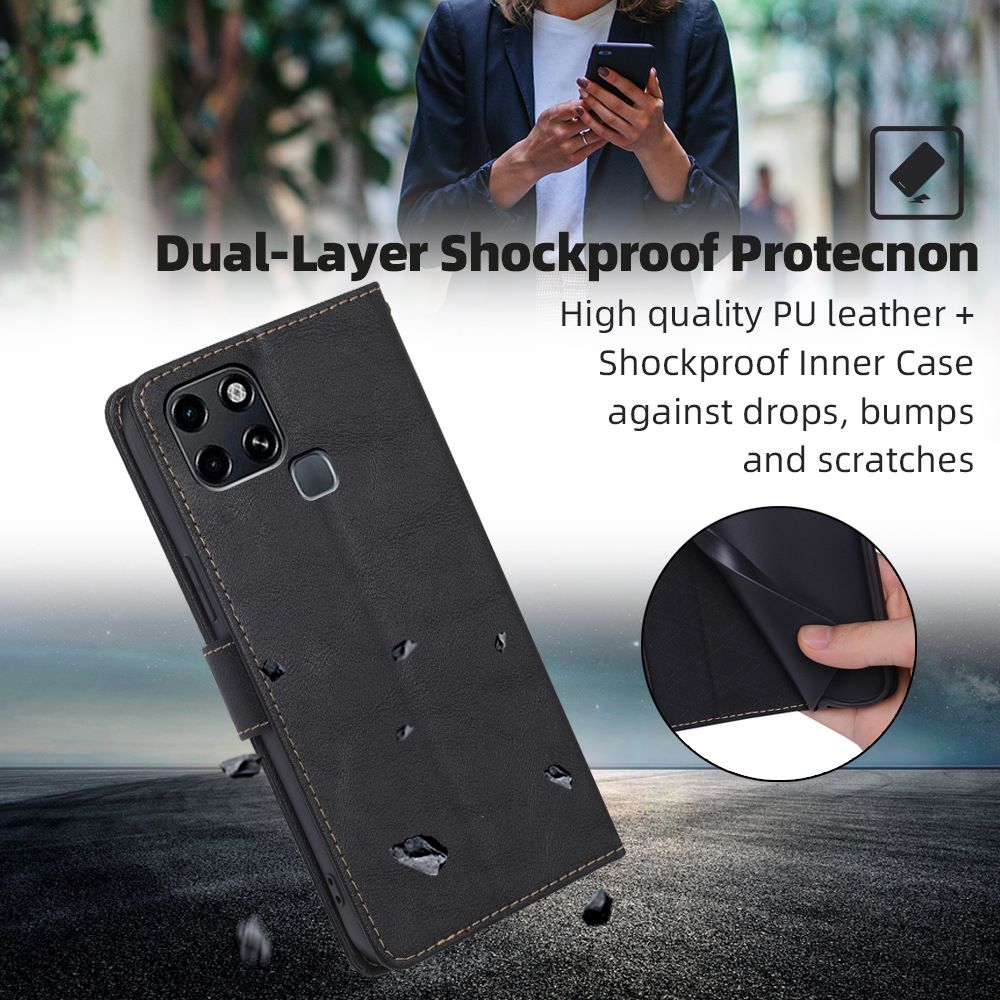 Leather Phone Case Flip Cover for Tecno Camon 30s Pro 30s Spark 20 Pro+ Plus 20C 20 30 Pro Camon 30 Pro 30 Premier Shockproof Protection Stand Holder Magnetic PU Leather Case