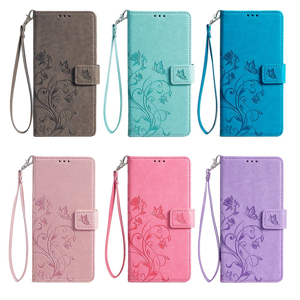 Wallet Leather Cover for Tecno Spark 20 Pro Plus Case Card Slots Magnetic Closure Shockproof Cover with Hand Strap