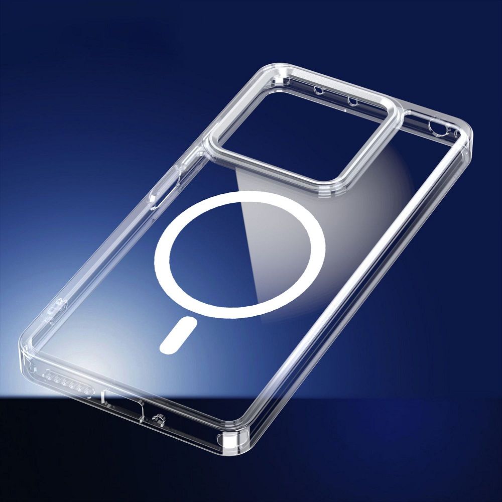 Magnetic High Transparency Acrylic Phone Case For Xiaomi Redmi Note 13 Pro 13 5G 4G 13 Pro+ A3 13C 12C 12 Xiaomi Poco X6 M6 Pro Metal Lens Circle Shockproof Bumper Cover