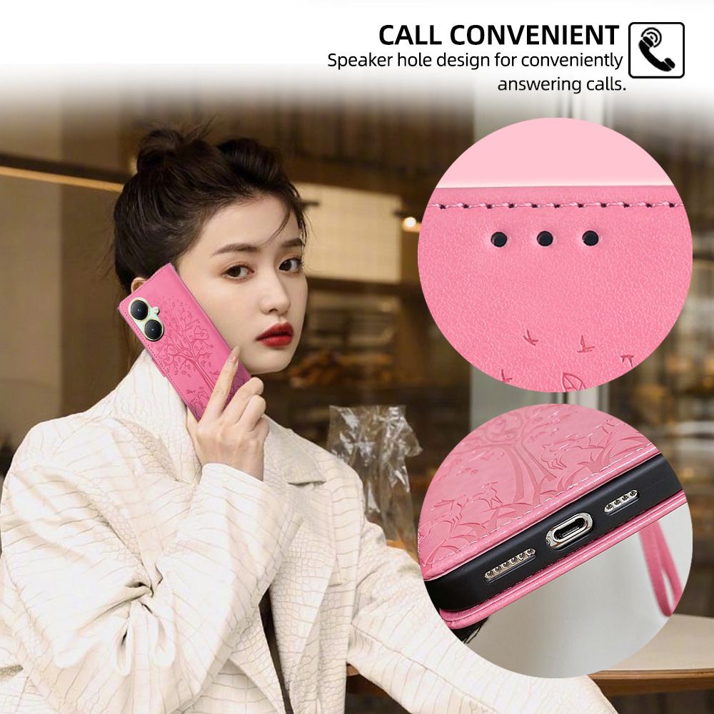 Wallet Leather Cover For Vivo Y03 Y27S Y17S Y78+ Y78 Y27 Y36 Y35+ Y02 Y02A Y02T Y53S Y51 Y31 Y51S Y51A Y21 Y21S Y33S Y15S Y01 Y15A Case Card Slots Magnetic Closure Shockproof Cover with Hand Strap